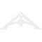 Ekena Millwork Pitch Sellek Architectural Grade PVC Gable Pediment, 60"W x 25"H x 1"P (10/12) GPP060X025X100SLK - alternate 3